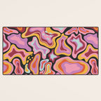 Splish splash pink Desk Mat Gallery Image 3
