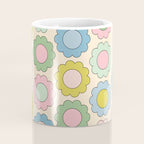Pastel Flowers Happy Retro Spring Pattern Coffee Mug Gallery Image 4