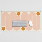 Abstraction_SUN_LINE_ART_Minimalism_002 Desk Mat Gallery Image 1
