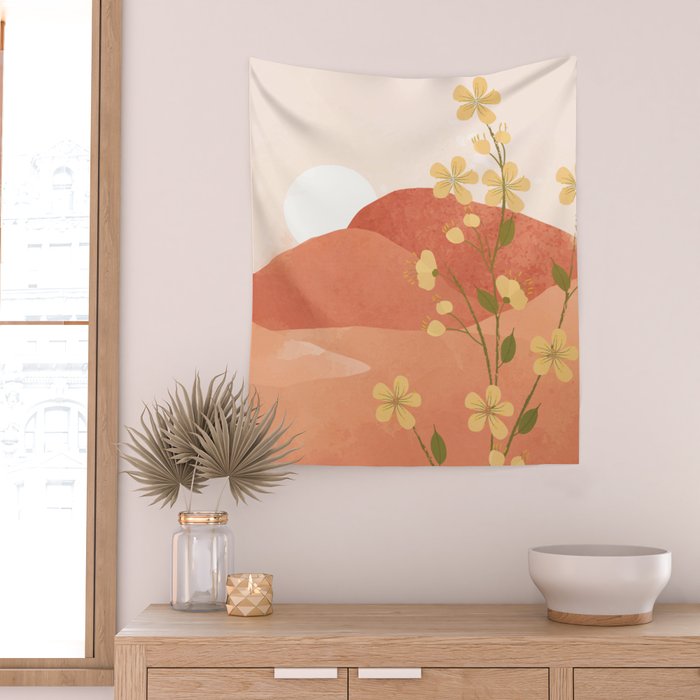 Desert Bloom 02 Wall Tapestry Gallery Image 2