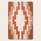 Traditional Retro Aztec Motif Rusty Colors Cutting Board Gallery Image 1