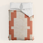 Traditional Retro Aztec Motif Rusty Colors Comforter Gallery Image 6