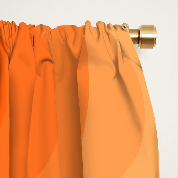 Echoes - Creamsicle Window Curtain Gallery Image 2