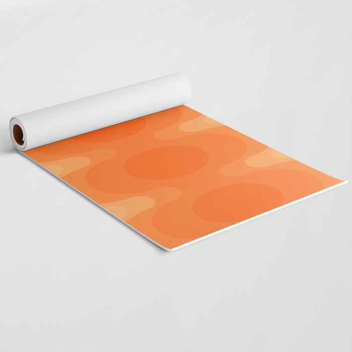 Echoes - Creamsicle Yoga Mat Gallery Image 2