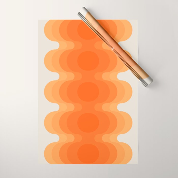 Echoes - Creamsicle Wrapping Paper Gallery Image 1