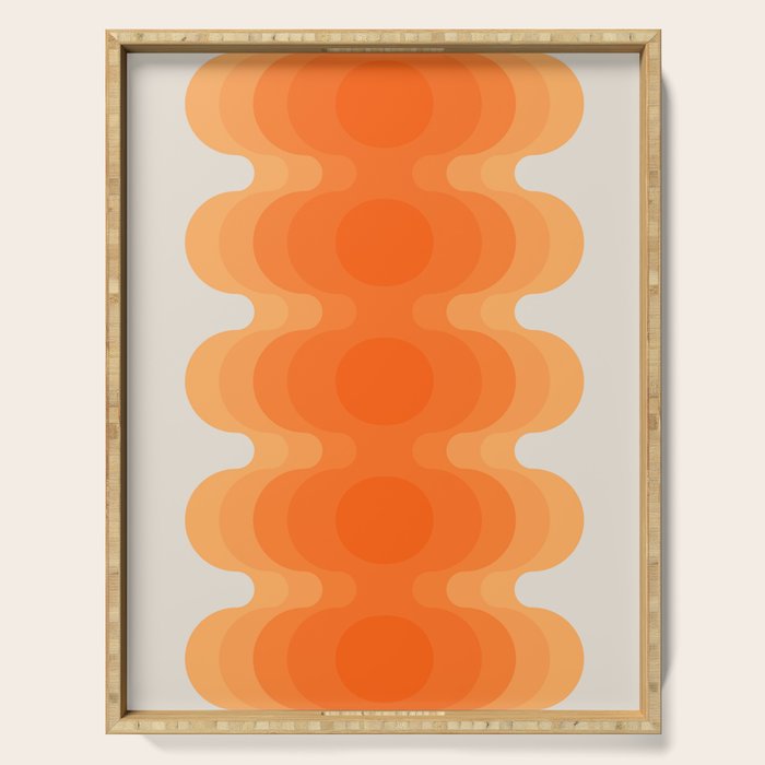 Echoes - Creamsicle Serving Tray Gallery Image 1