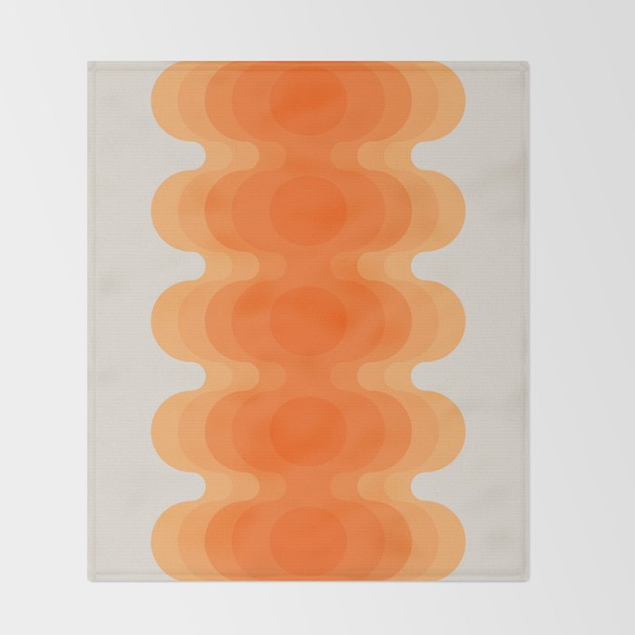 Echoes - Creamsicle Throw Blanket Gallery Image 2