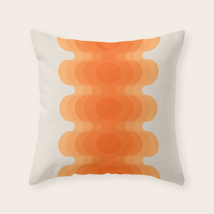 Echoes - Creamsicle Throw Pillow Gallery Image 6