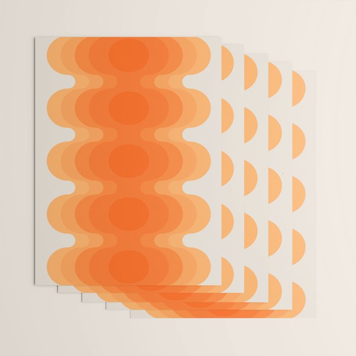 Echoes - Creamsicle Wrapping Paper Gallery Image 3