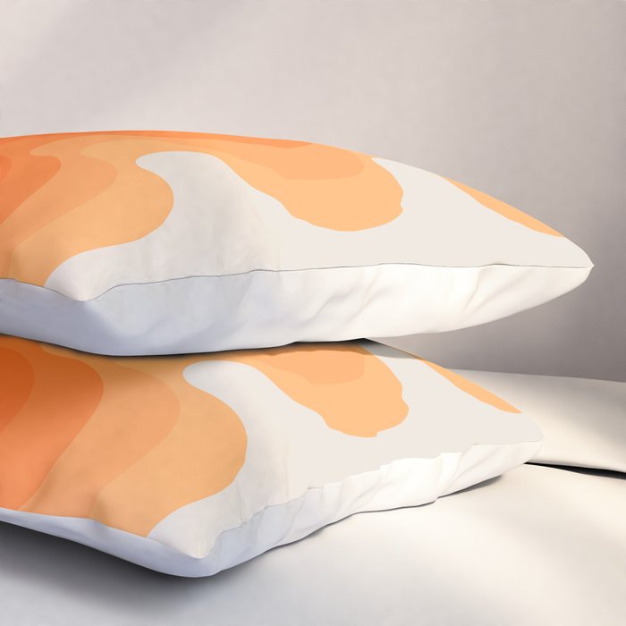 Echoes - Creamsicle Pillow Sham Gallery Image 3