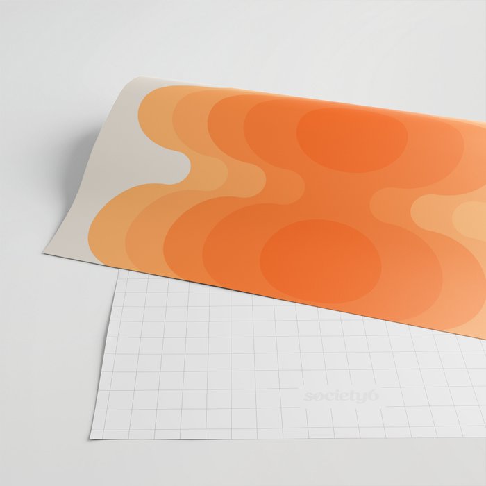 Echoes - Creamsicle Wrapping Paper Gallery Image 2