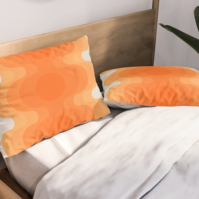 Echoes - Creamsicle Pillow Sham Gallery Image 2