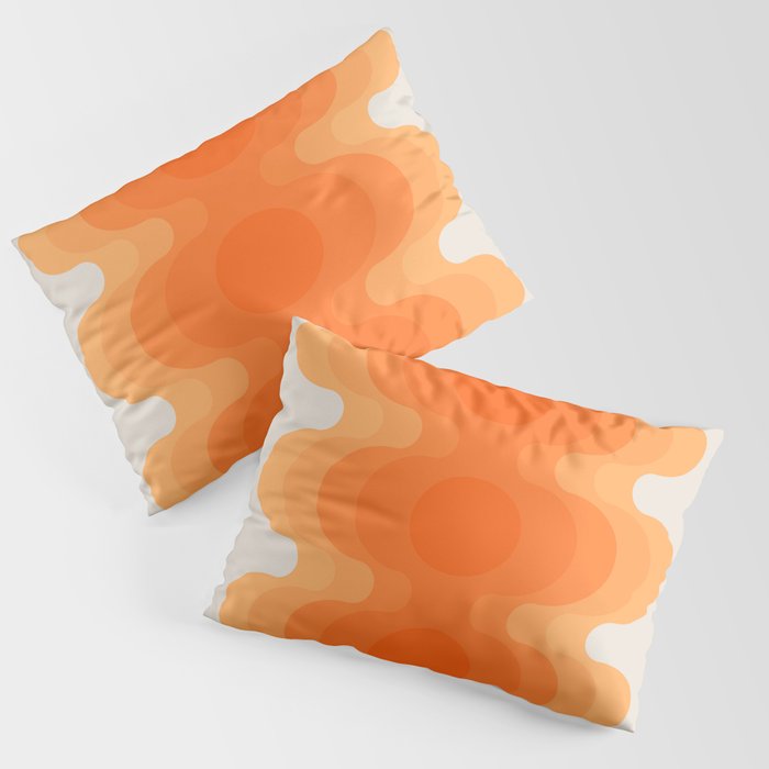 Echoes - Creamsicle Pillow Sham Gallery Image 3