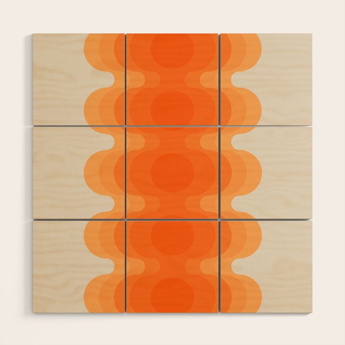 Echoes - Creamsicle Wood Wall Art Gallery Image 1