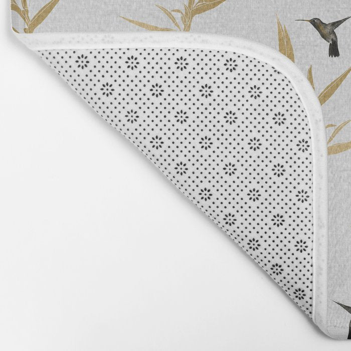 Hummingbird & Flower II Bath Mat Gallery Image 2