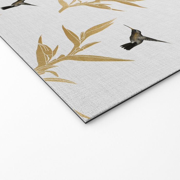 Hummingbird & Flower II Welcome Mat Gallery Image 2