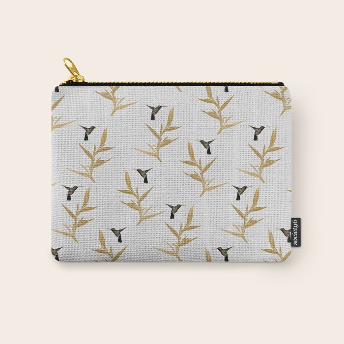 Hummingbird & Flower II Carry All Pouch Gallery Image 1