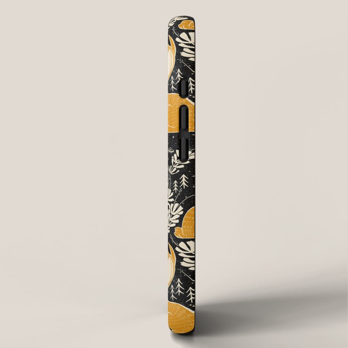 Jackalope - black & marigold  iPhone Case Gallery Image 2