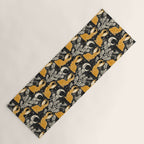 Jackalope - black & marigold  Yoga Mat Gallery Image 1