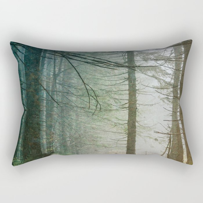 Into The Forest V - Pacific Northwest Nature Adventure Rectangular Pillow Gallery Image 1