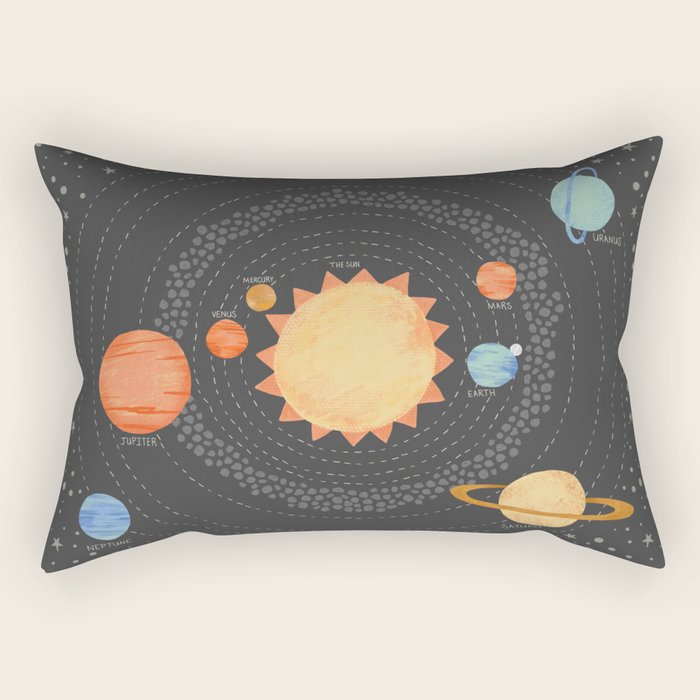 Our Solar System Rectangular Pillow Gallery Image 1