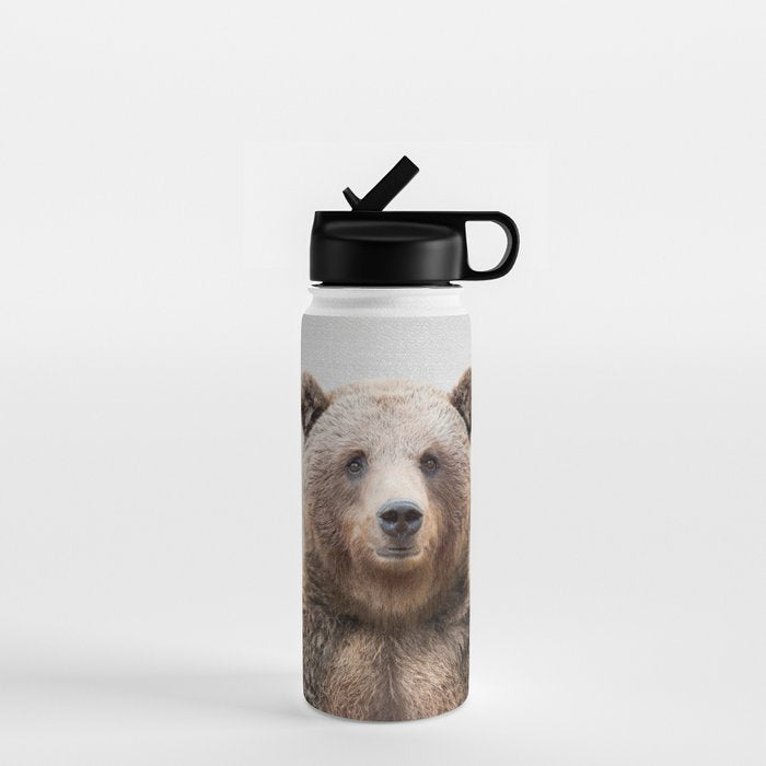 Grizzly Bear - Colorful Water Bottle Gallery Image 1