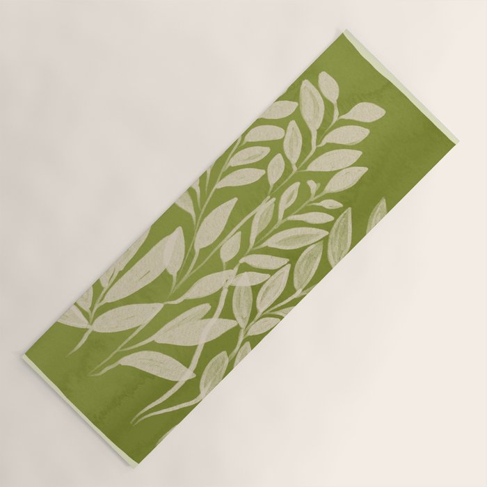Minimal Abstract Art Plant 46 Yoga Mat Gallery Image 1
