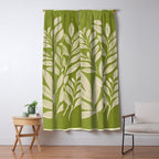 Minimal Abstract Art Plant 46 Window Curtain Gallery Image 5