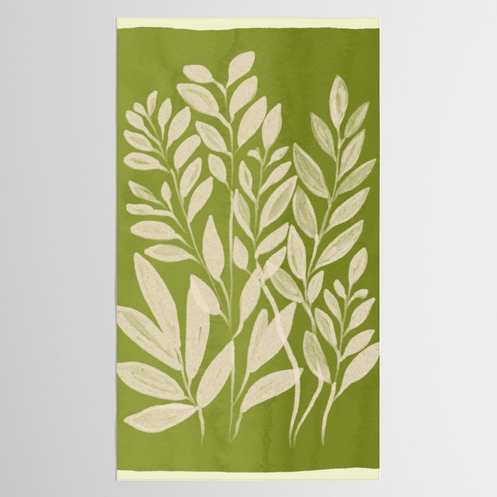 Minimal Abstract Art Plant 46 Tablecloth Gallery Image 2