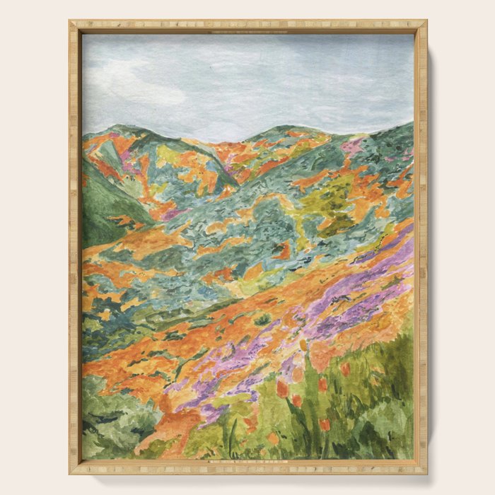 Flower Field Serving Tray Gallery Image 1