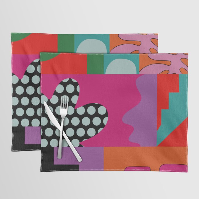 abstraction  pink minimal Placemat Gallery Image 1