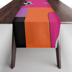 abstraction  pink minimal Table Runner Gallery Image 1