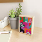 abstraction  pink minimal Mini Art Print Gallery Image 2