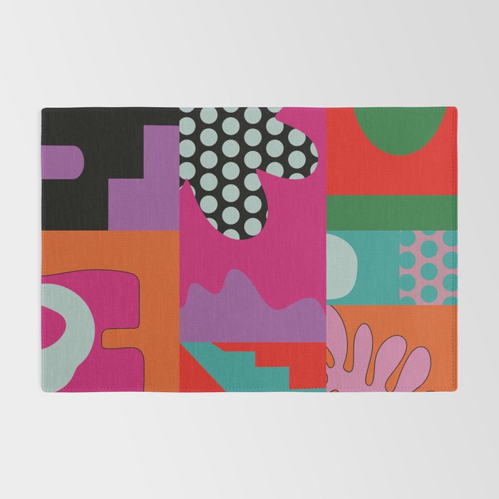 abstraction  pink minimal Rug Gallery Image 2