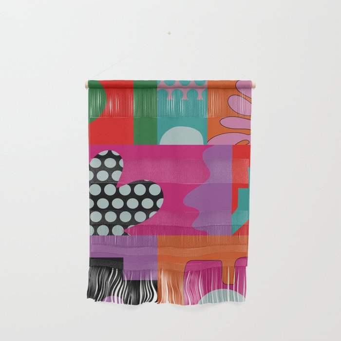 abstraction  pink minimal Wall Hanging Gallery Image 1