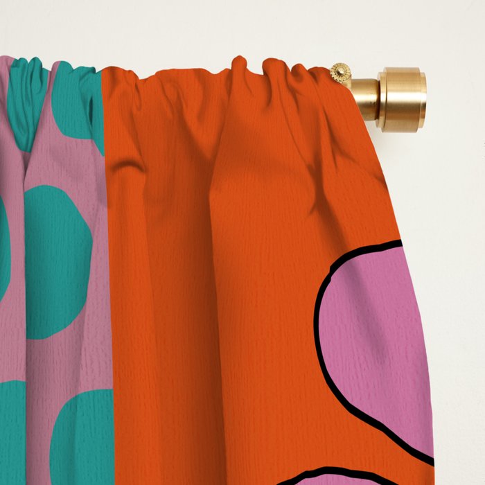 abstraction  pink minimal Window Curtain Gallery Image 2