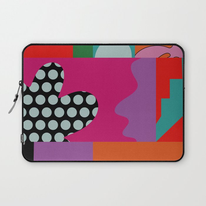 abstraction  pink minimal Laptop Sleeve Gallery Image 1