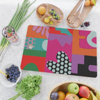 abstraction  pink minimal Cutting Board Gallery Image 2