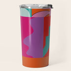 abstraction  pink minimal Travel Mug Gallery Image 2