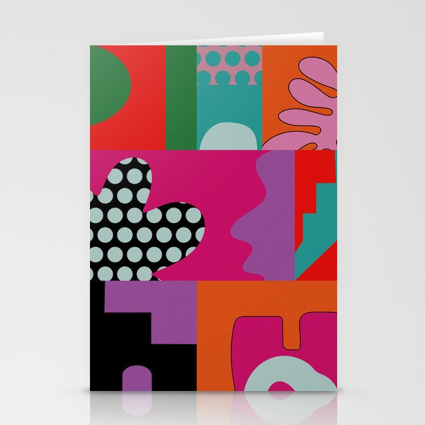 abstraction  pink minimal Stationery Card Gallery Image 2