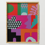 abstraction  pink minimal Serving Tray Gallery Image 1