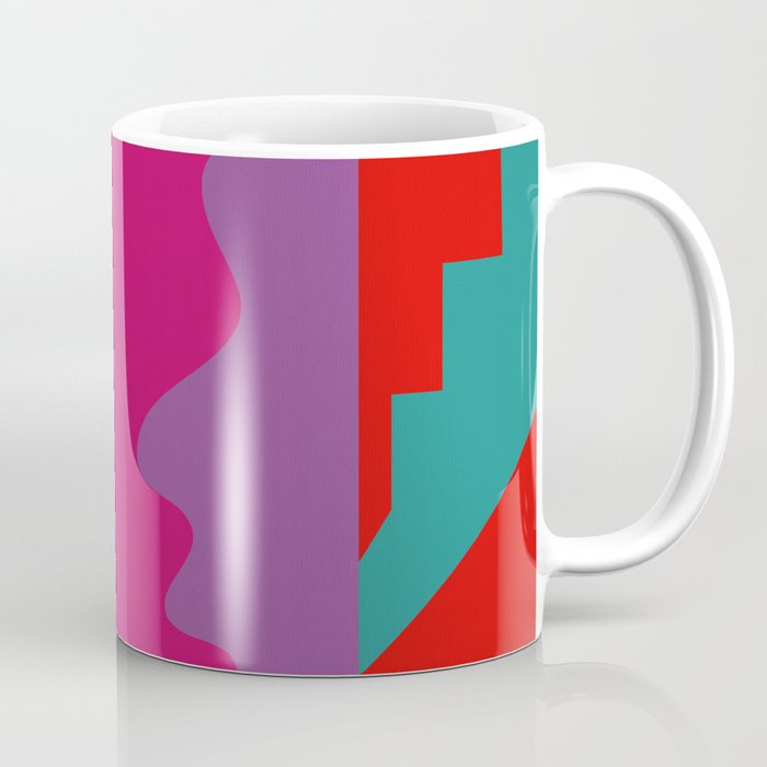 abstraction  pink minimal Coffee Mug Gallery Image 1