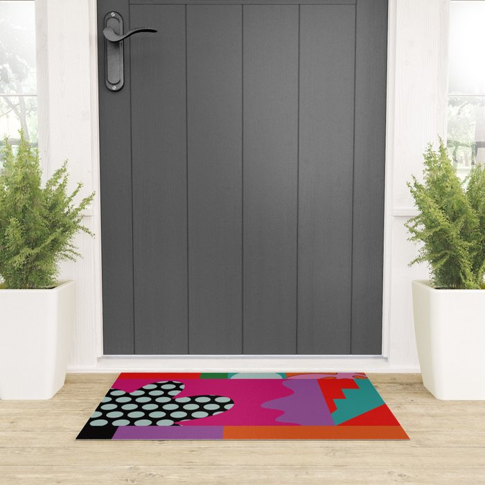 abstraction  pink minimal Welcome Mat Gallery Image 3