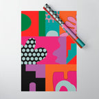 abstraction  pink minimal Wrapping Paper Gallery Image 1