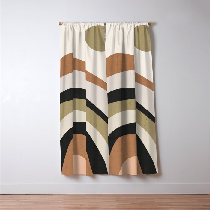 Abstract Art Rainbow 3 Window Curtain Gallery Image 3