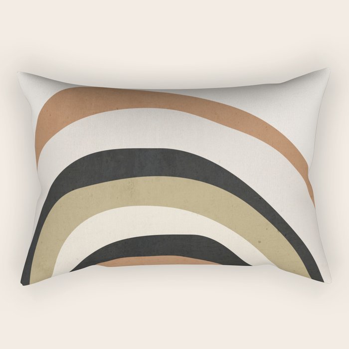 Abstract Art Rainbow 3 Rectangular Pillow Gallery Image 2