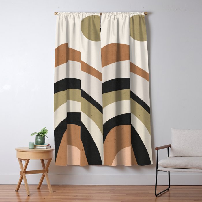 Abstract Art Rainbow 3 Window Curtain Gallery Image 5