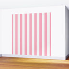 Palm Beach Pink Vertical Tent Stripes Florida Colors of the Sunshine State Wall Mural Gallery Image 2
