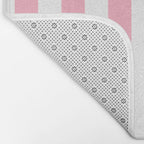 Palm Beach Pink Vertical Tent Stripes Florida Colors of the Sunshine State Bath Mat Gallery Image 2