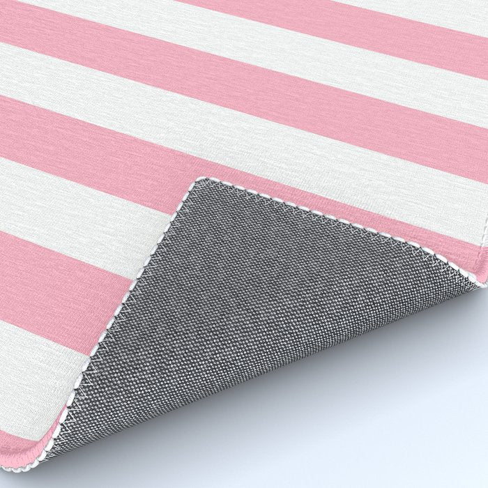 Palm Beach Pink Vertical Tent Stripes Florida Colors of the Sunshine State Rug Gallery Image 4